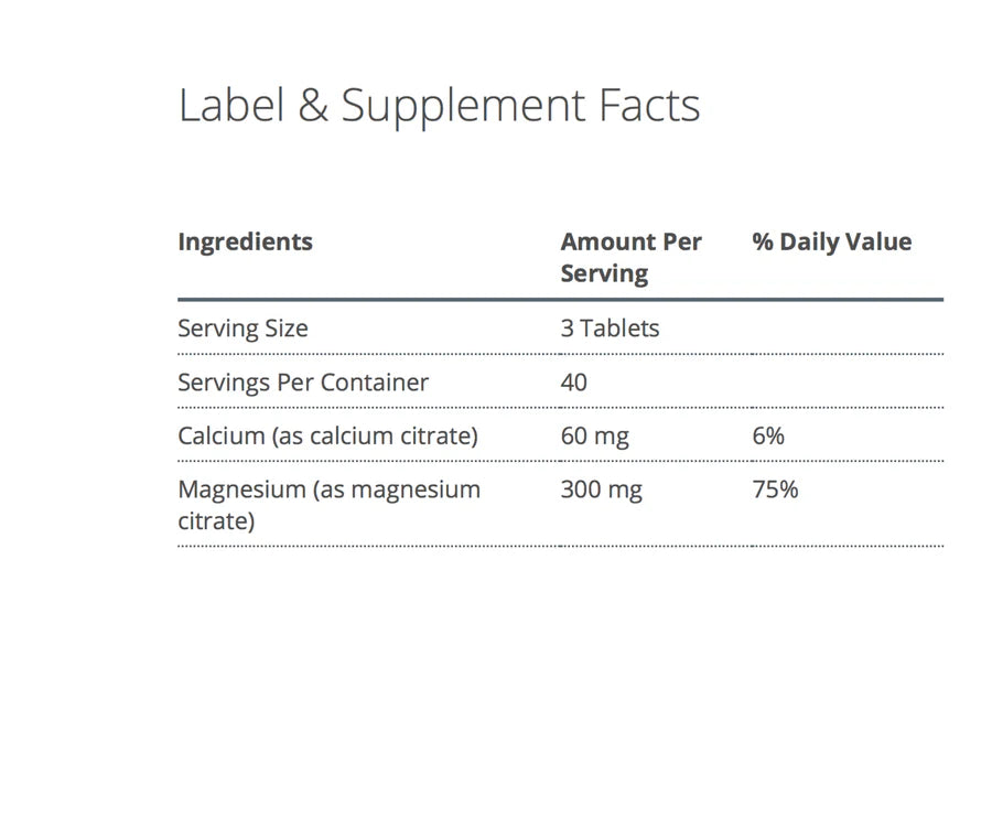 Magnesium Citrate
