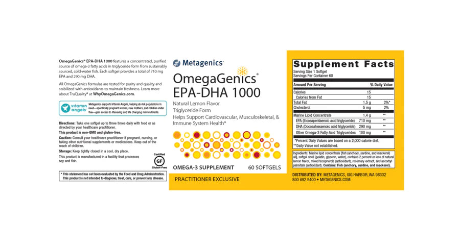 OmegaGenics EPA-DHA 1000 Fish Oil